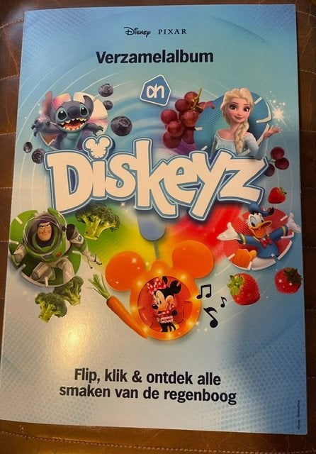 Disney Pixar Diskeyz Verzamel Album Compleet (30 Diskeys), Albert Heijn, Ophalen of Verzenden