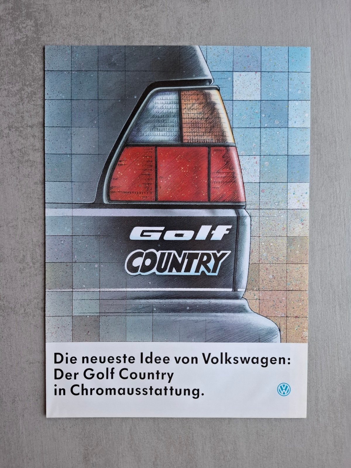 Volkswagen Golf II Country folder - 1991, Ophalen of Verzenden, Zo goed als nieuw, Volkswagen