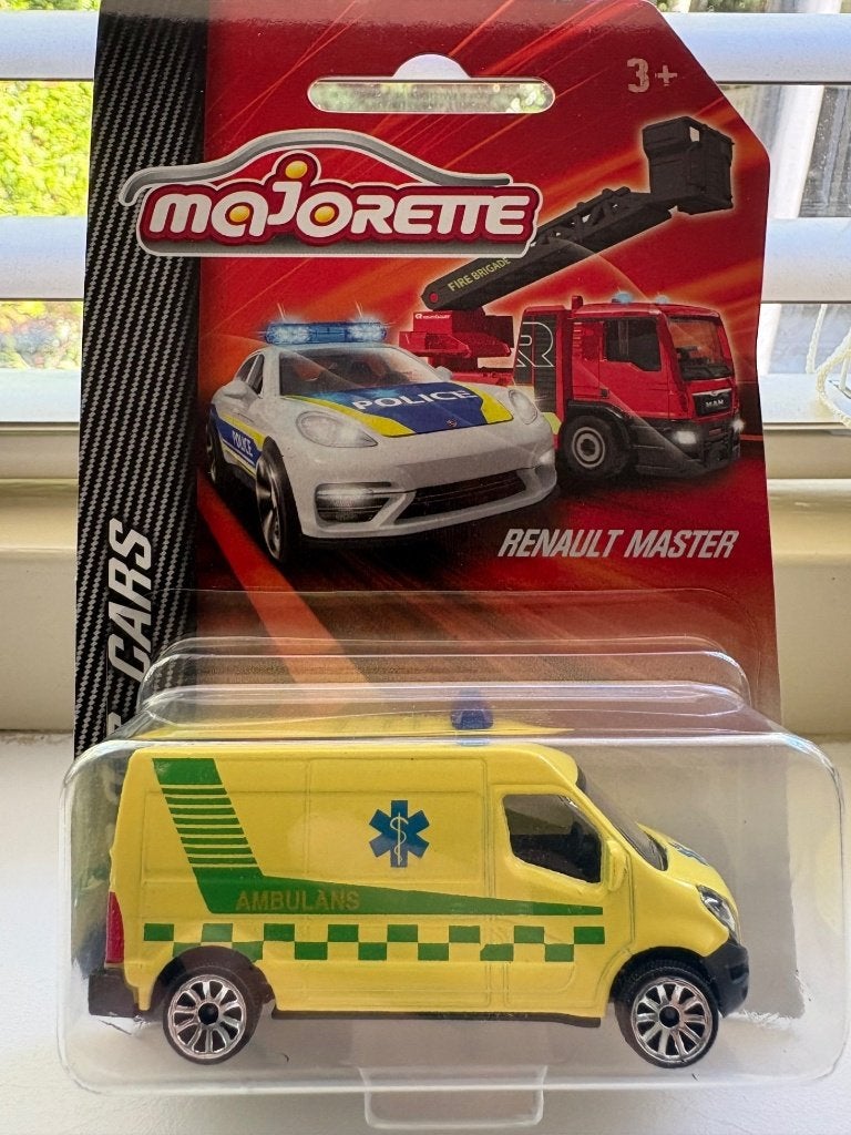 Majorette Renault Master AMBULANS (zweedse Ambulance), Ophalen of Verzenden, Nieuw, Auto