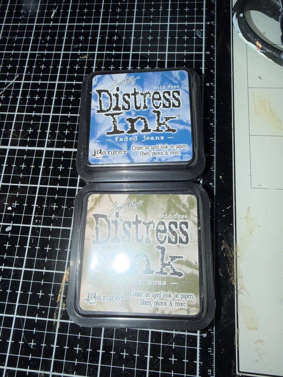 Tim Holtz Distress Faded Jeans-Forest Moss prijs voor beide, Overige thema's, Meerkleurig, Ophalen of Verzenden, Zo goed als nieuw
