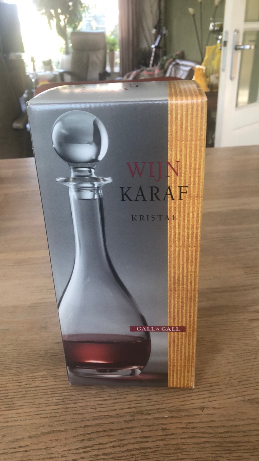 Kristallen wijnkaraf nieuw in doos!, Ophalen of Verzenden, Nieuw, Overige merken