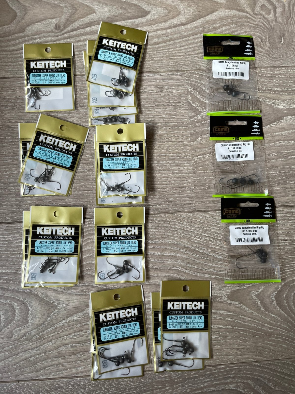 Tungsten jig heads , keitech , camo lures ned rig, Watersport en Boten, Ophalen of Verzenden, Nieuw, Overige typen