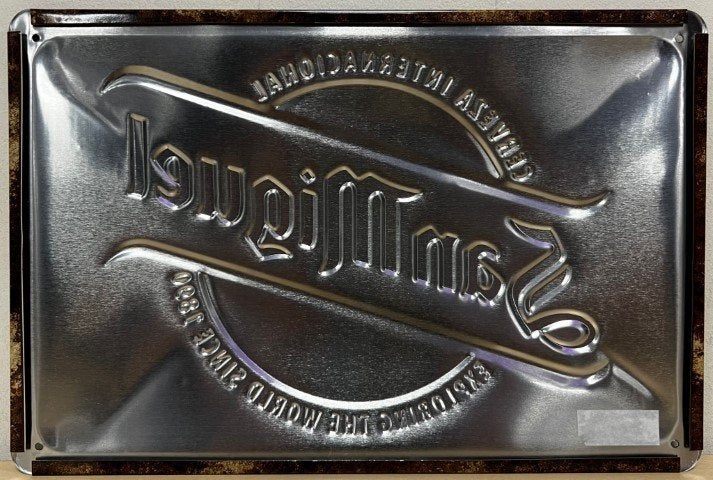 San Miguel bier logo relief reclamebord van metaal wandbord, Ophalen of Verzenden, Nieuw, Reclamebord, Plaat of Schild, Overige merken