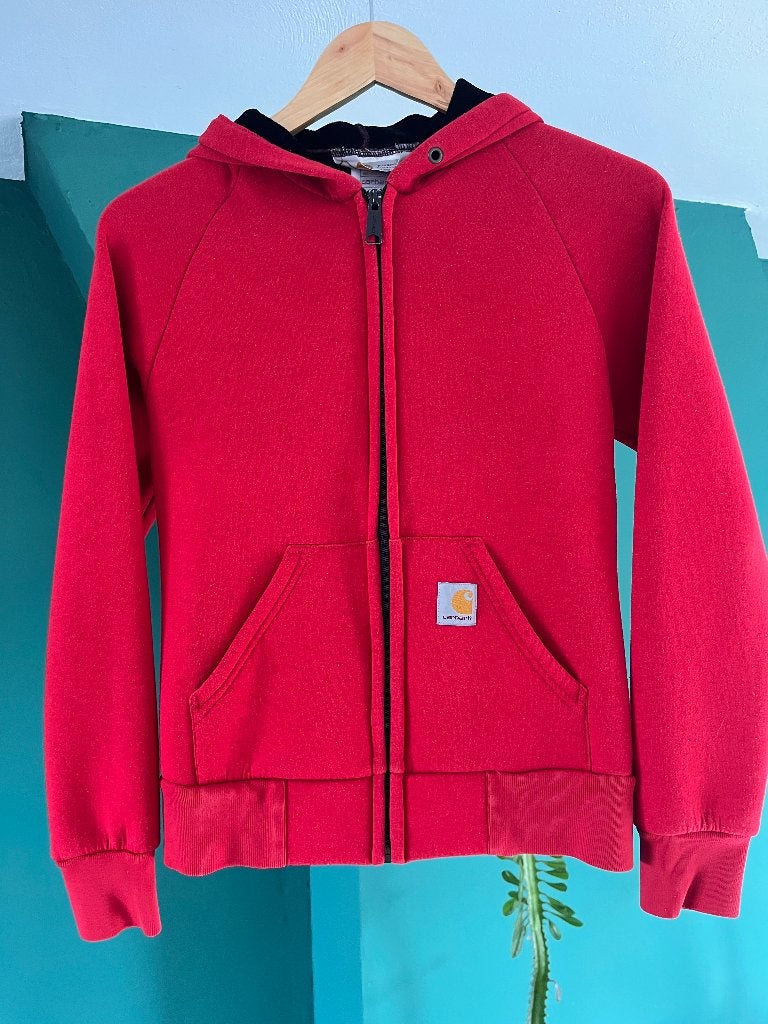 Carhartt dames vest hoodie rood XS – gevoerd – 55% katoen, Ophalen of Verzenden, Zo goed als nieuw, Maat 34 (XS) of kleiner, Rood