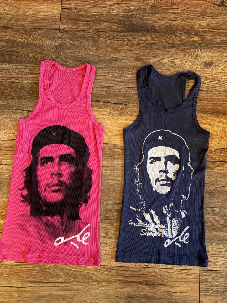 Che Guevara Tank Top shirt blauw roze maat 38, Maat 38/40 (M), Nieuw, Ophalen of Verzenden, Roze