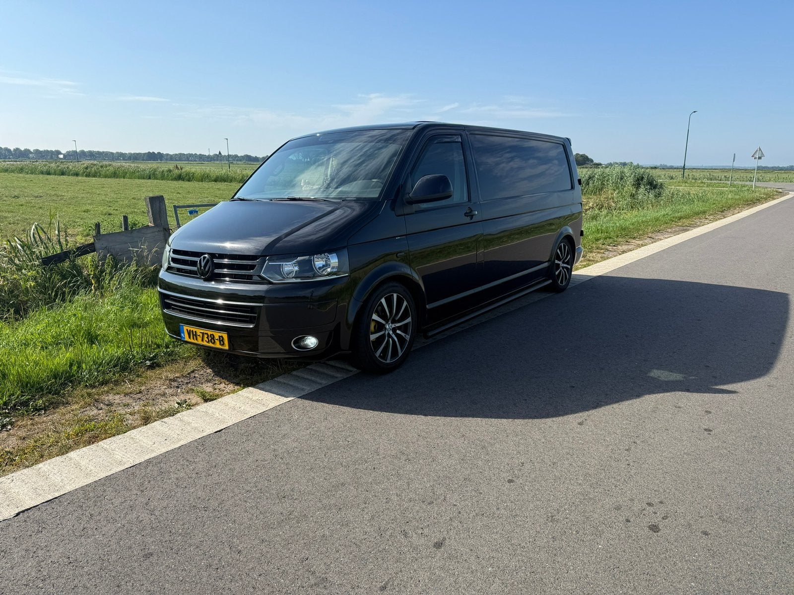 Volkswagen Transporter 2.0 TDI 2014 Lange uitvoering., Auto's, Bestelauto's, 13 km/l, 4 cilinders, Volkswagen, Zwart