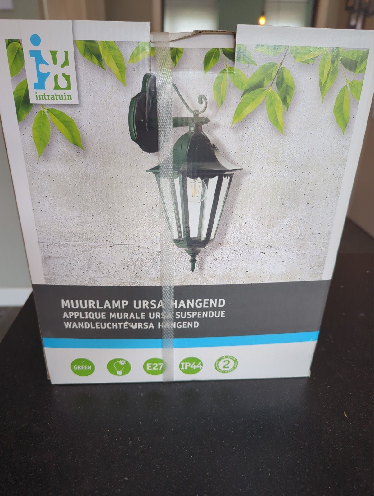 Nieuwe Intratuin Ursa Wandlamp - Groen, IP44, Tuin en Terras, Buitenverlichting, Minder dan 50 watt, Wandlamp, Ophalen of Verzenden