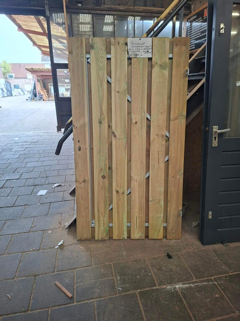 Nieuwe tuinpoort 235 incl btw, Tuin en Terras, Schuttingen, Ophalen of Verzenden, Nieuw, Hout