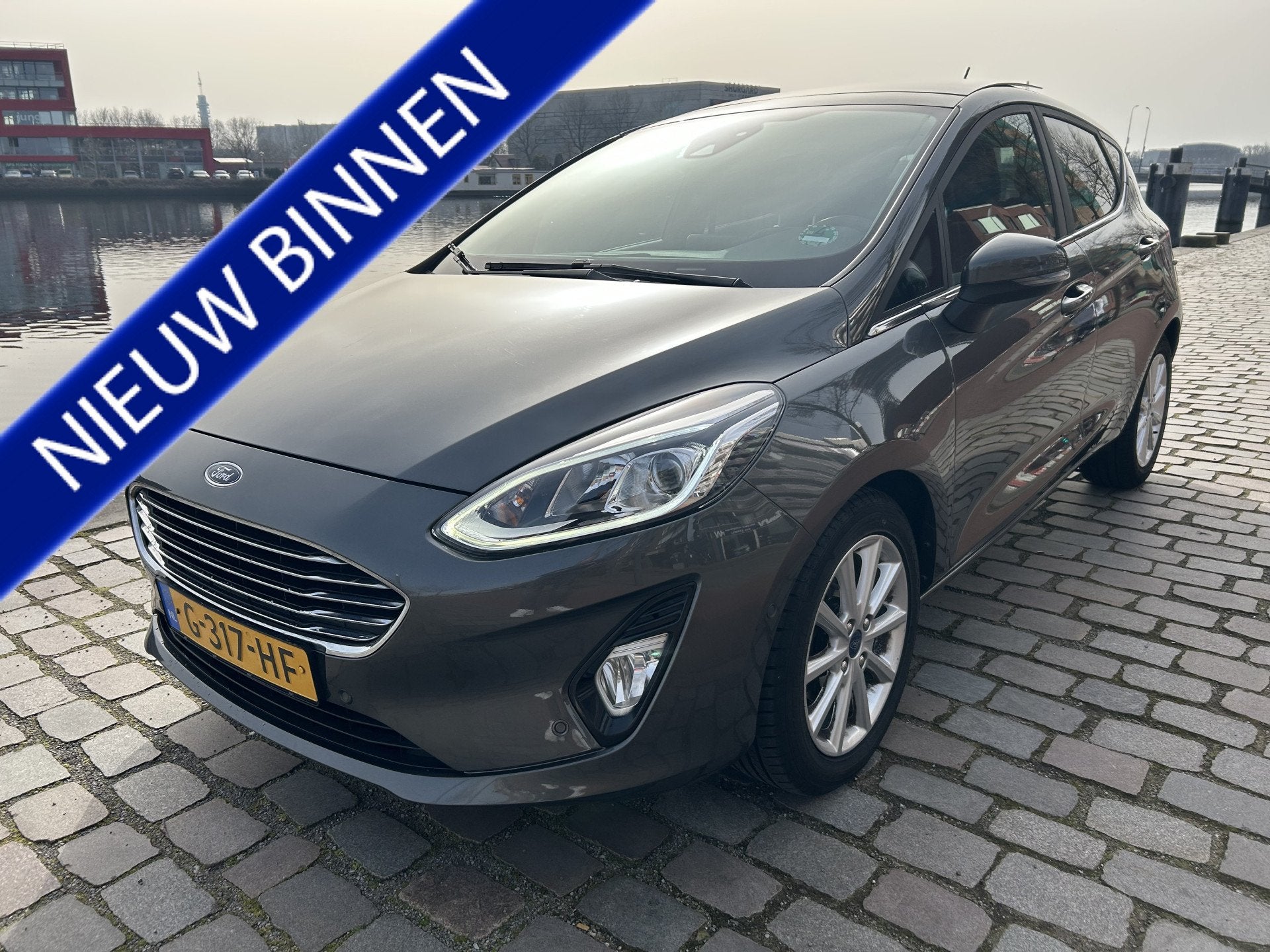Ford Fiesta 1.0 EcoBoost Titanium automaat panoramadak airco, Auto's, Dealer onderhouden, Gebruikt, 1144 kg, 49 €/maand