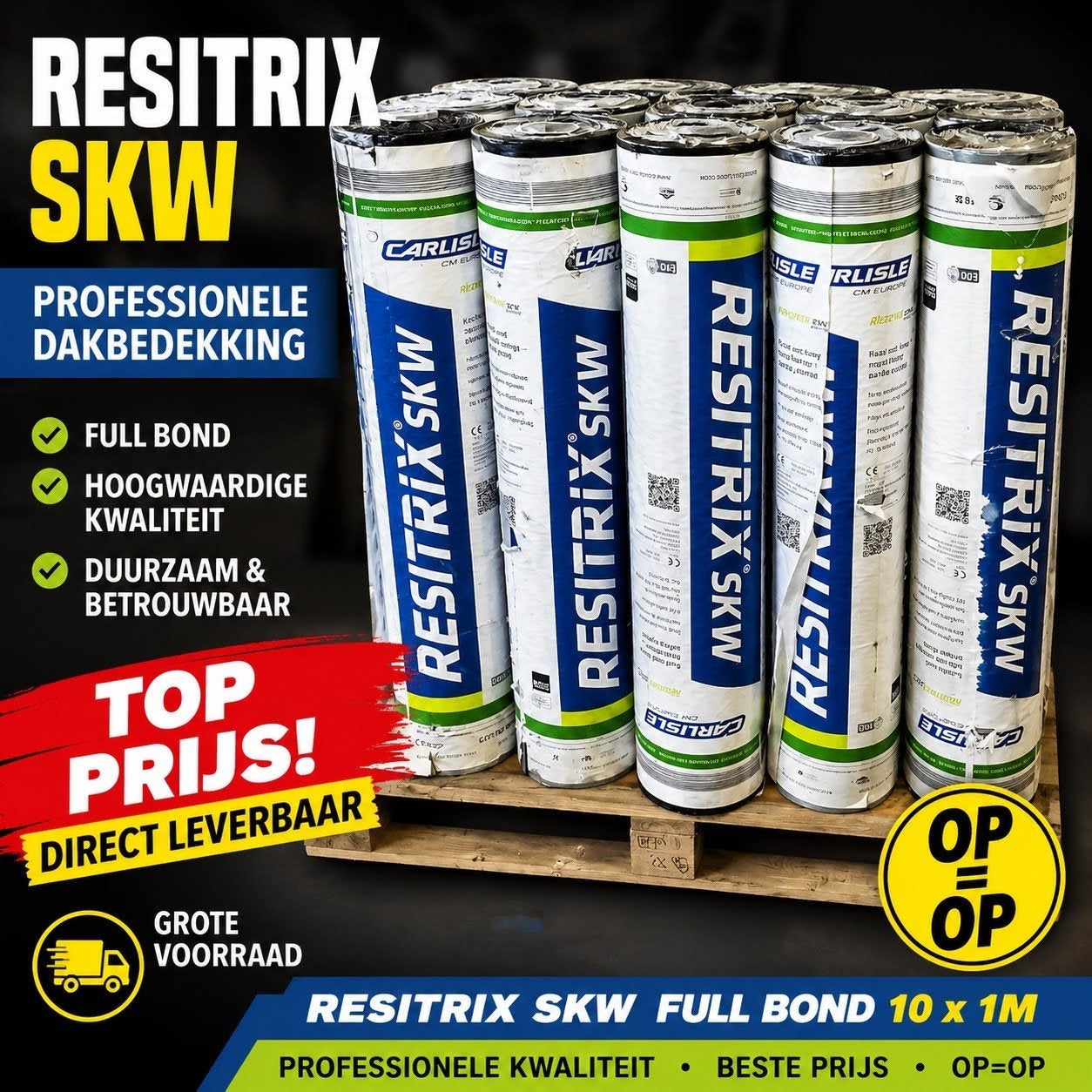 RESITRIX SKW LAAGSTE PRIJS | v.a. € 195, Ophalen, Overige materialen, Zwart, Nieuw
