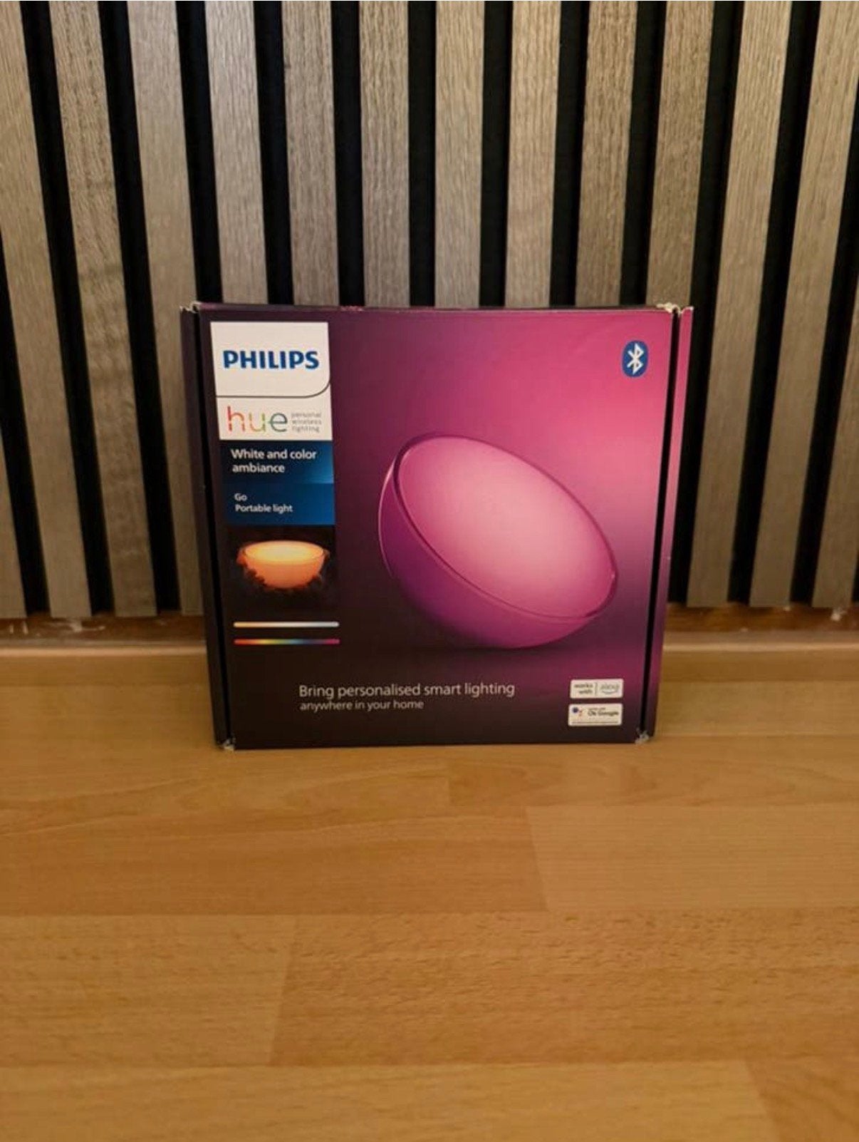 Phillips hue go lamp, Led-lamp, Minder dan 30 watt, Zo goed als nieuw, E27 (groot)