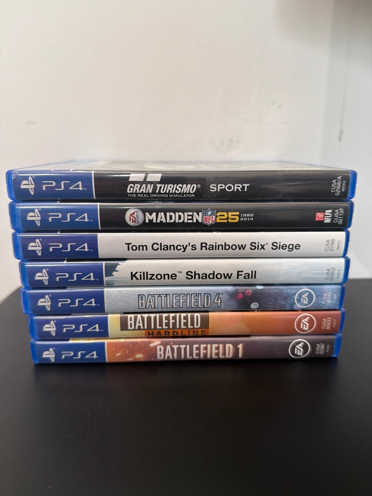 PS4 Games Bundel: Battlefield 1+4, Gran Turismo, Rainbow Six, Online, Gebruikt, Vanaf 18 jaar, Shooter