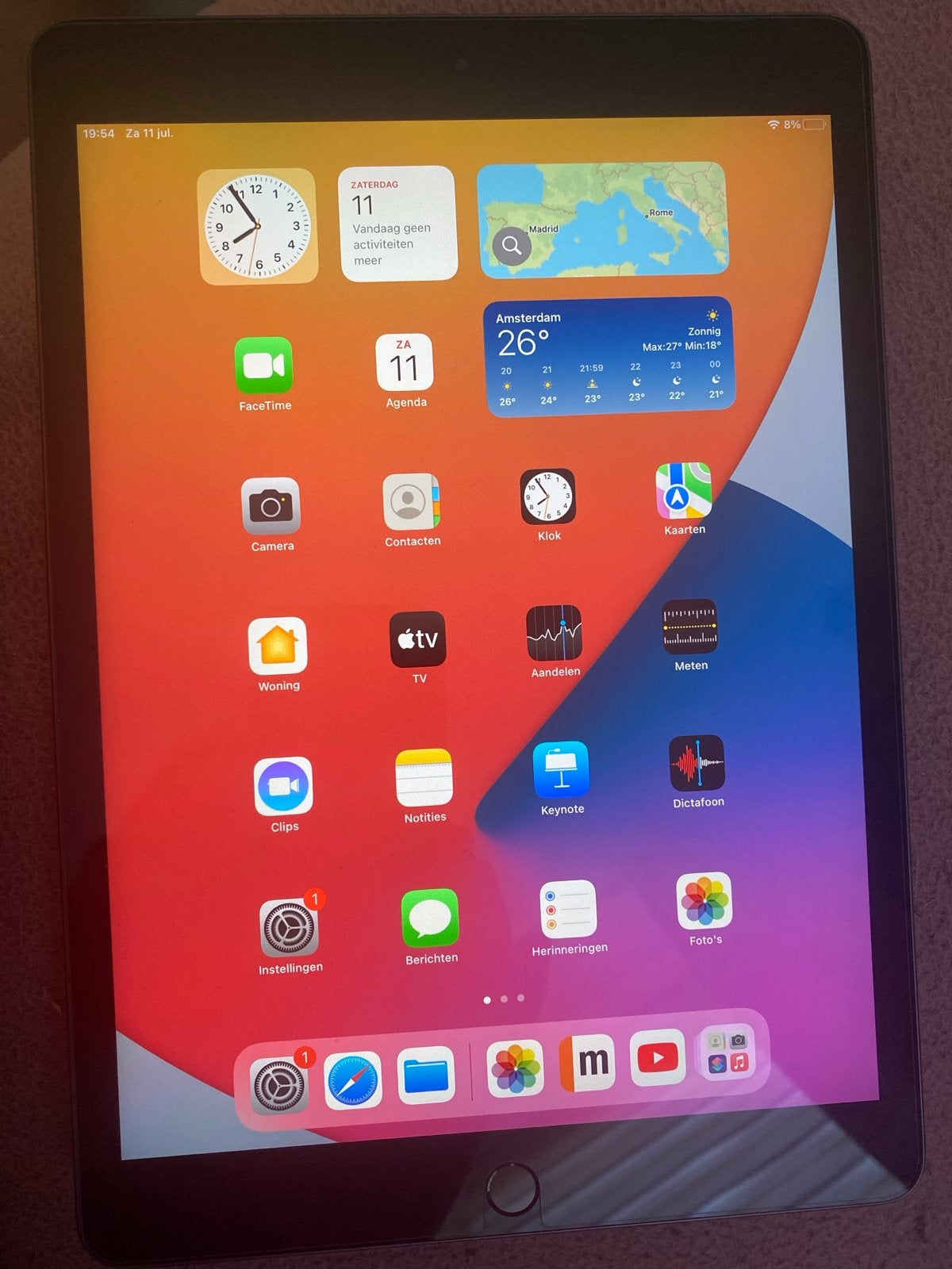 Apple iPad (8e generatie) 32GB Wi-Fi Spacegrijs, Computers en Software, Apple iPads, 10 inch, 32 GB, Apple iPad, Ophalen of Verzenden