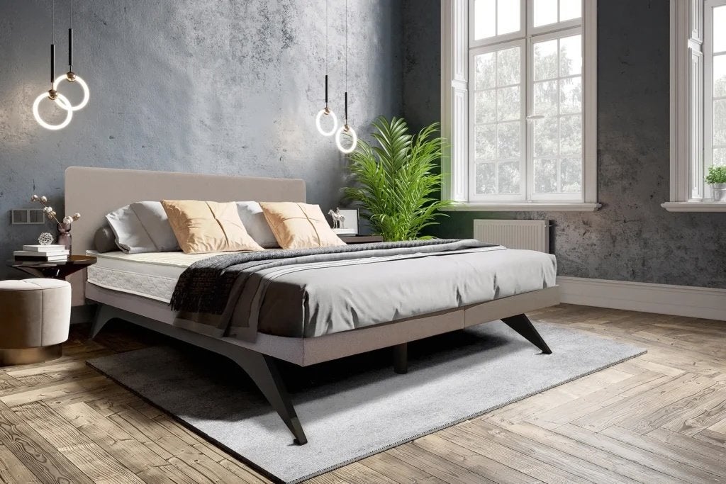 Luxe Poseidon Waterbed / Ubica Boxspring (180x210), Ophalen, Duo-systeem, 210 cm, Tweepersoons