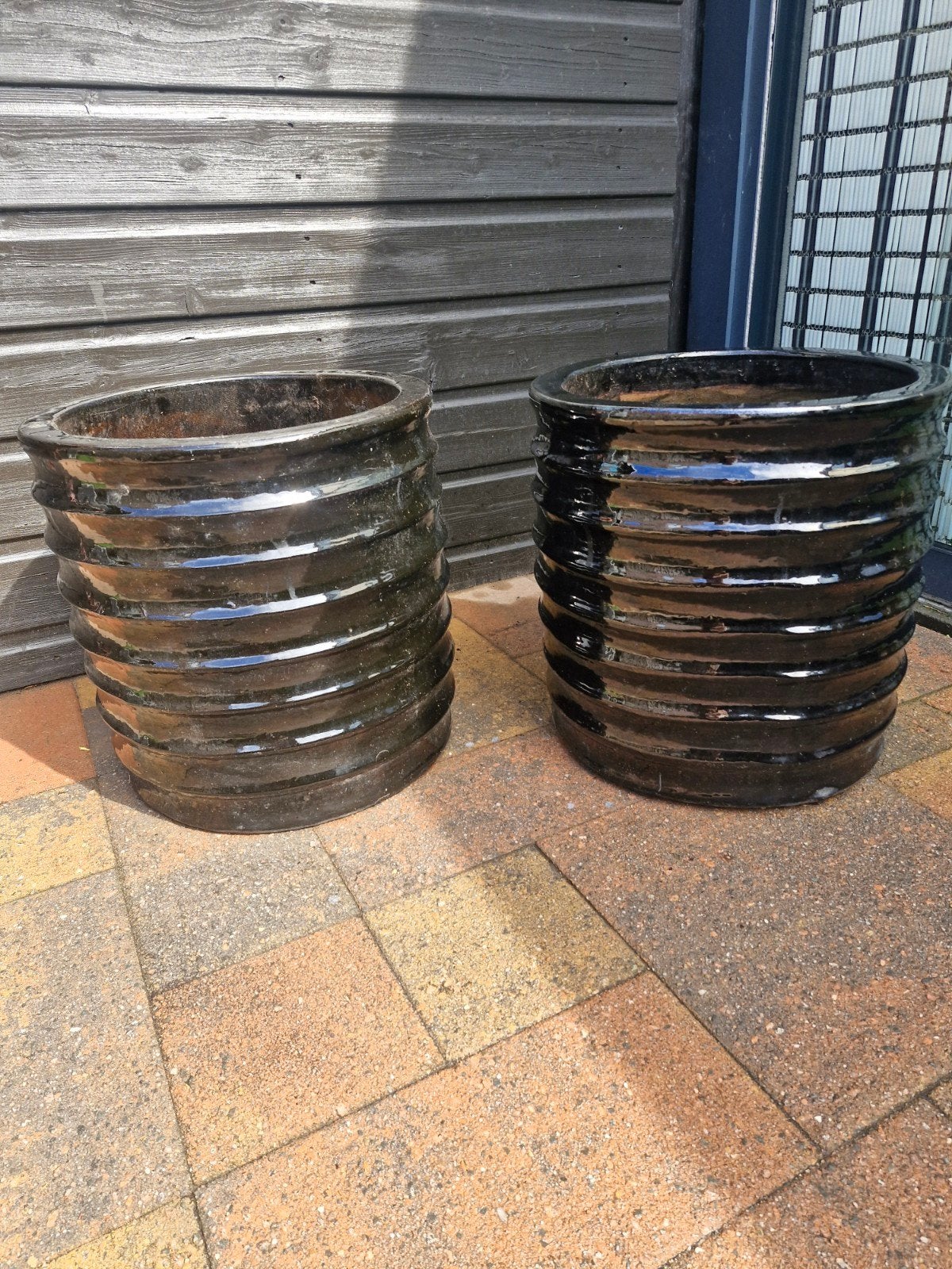 grote plantenpotten., 40 cm of meer, Rond, Ophalen of Verzenden, Zo goed als nieuw