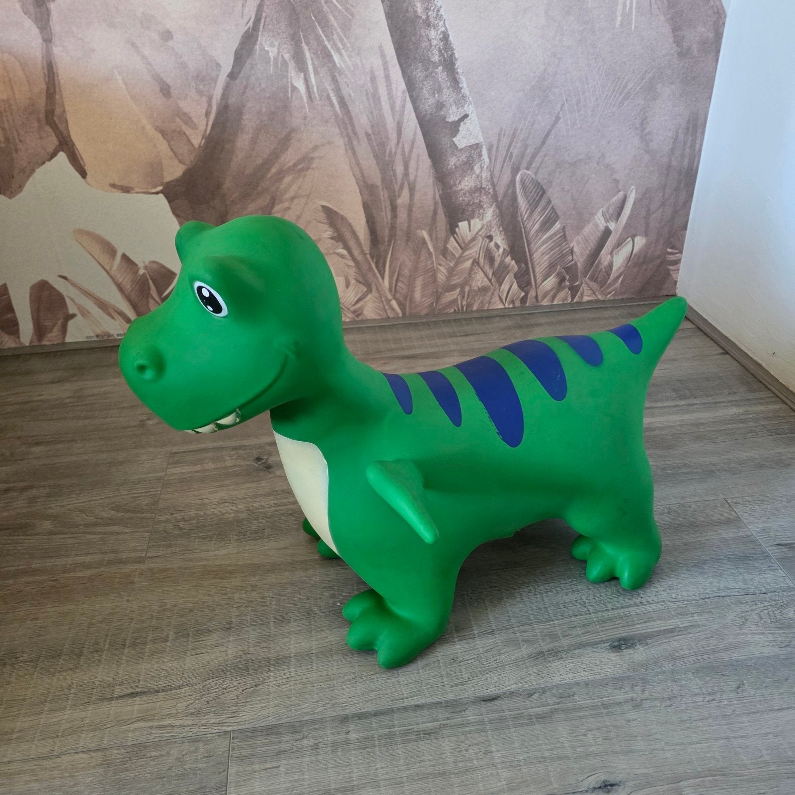 Groene opblaasbare dinosaurus skippy, Ophalen of Verzenden, Gebruikt, Jongen of Meisje