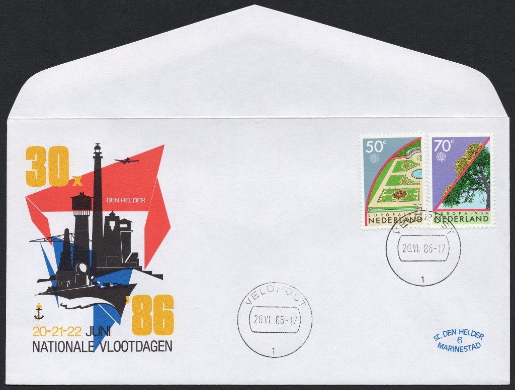 Nationale Vlootdagen Den Helder 1986, Verzenden, Envelop