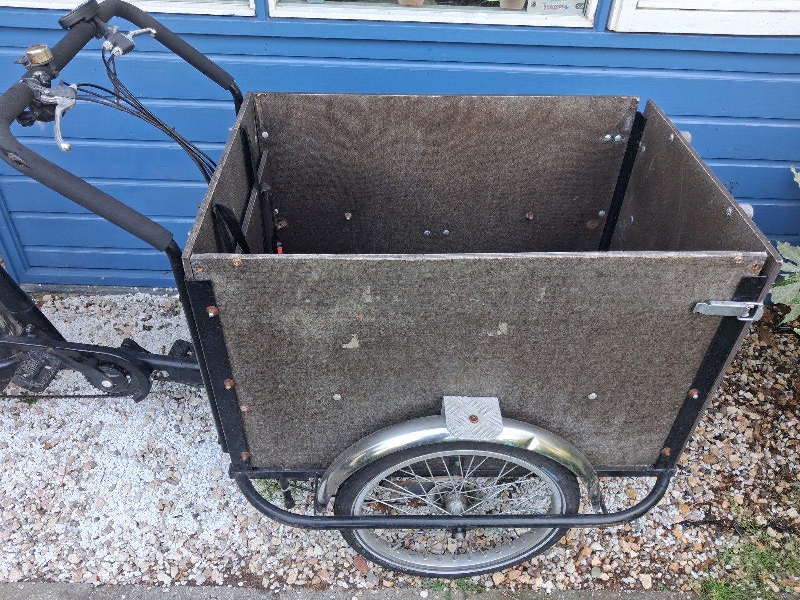 Elektrische bakfiets - opknapper, Fietsen en Brommers, Fietsen | Bakfietsen, Gebruikt, Goederen, Velgrem, Elektrisch