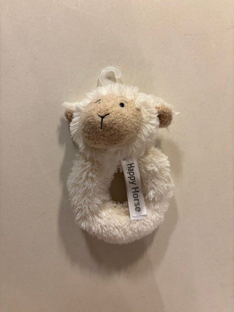 Happy horse rammelaar lammy schaap lam lammetje als nieuw!, Ophalen of Verzenden, Zo goed als nieuw, Rammelaar, Met geluid