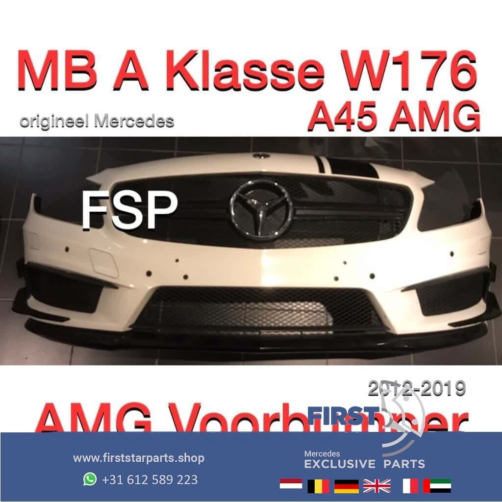 W176 A45 AMG Voorbumper Performance A Klasse 2012-2019 wit e, Gebruikt, -, Voor, Ophalen of Verzenden