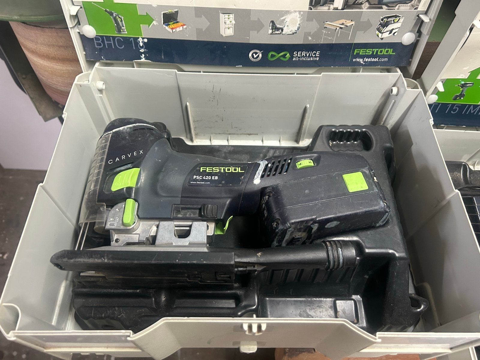 Festool Carvex PSC 420 EB Decoupeerzaag met defect, Doe-het-zelf en Verbouw, Ophalen of Verzenden, Gebruikt, Decoupeerzaag