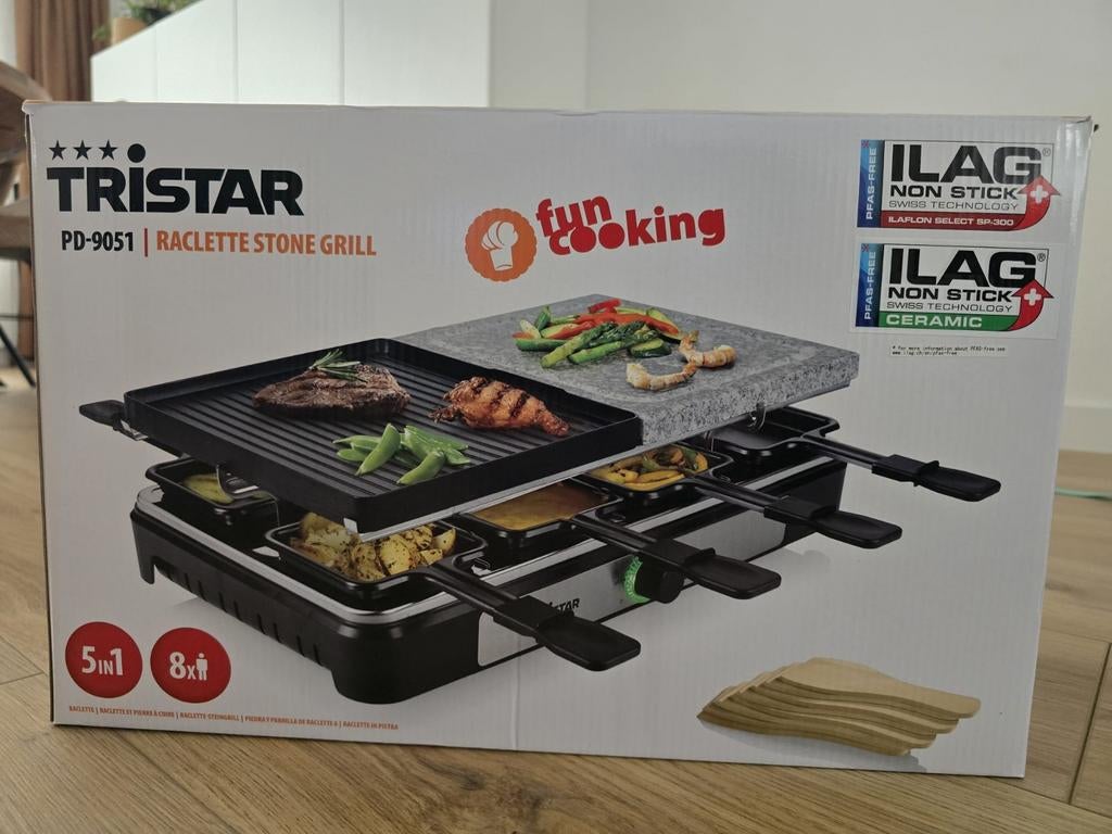 Tristar steengrill nieuw, Verzenden, Nieuw