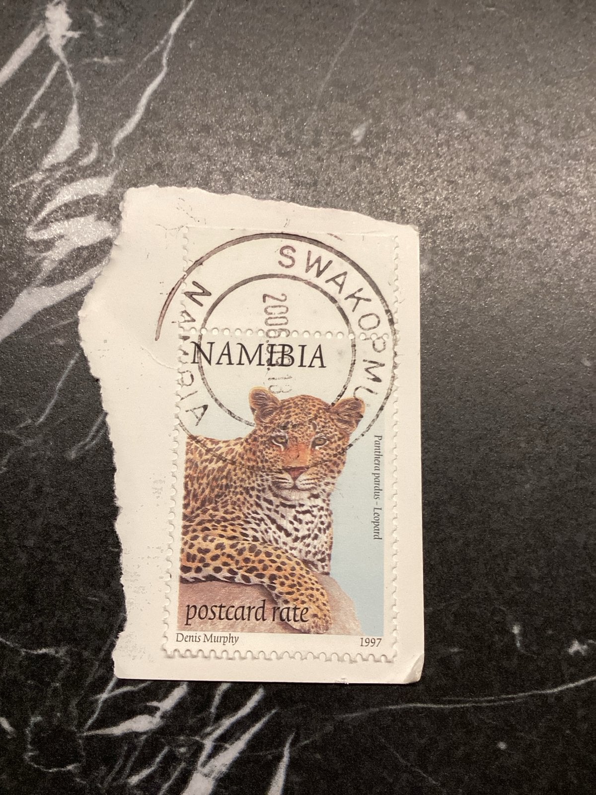 Zegel Namibië - Luipaard (1997) - Gestempeld, Ophalen of Verzenden, Gestempeld