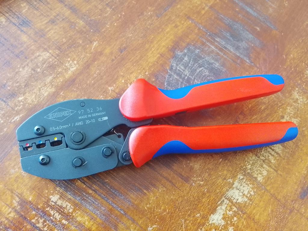 Knipex 97 52 36 Krimptang voor adereindhulzen, Ophalen of Verzenden, Gebruikt