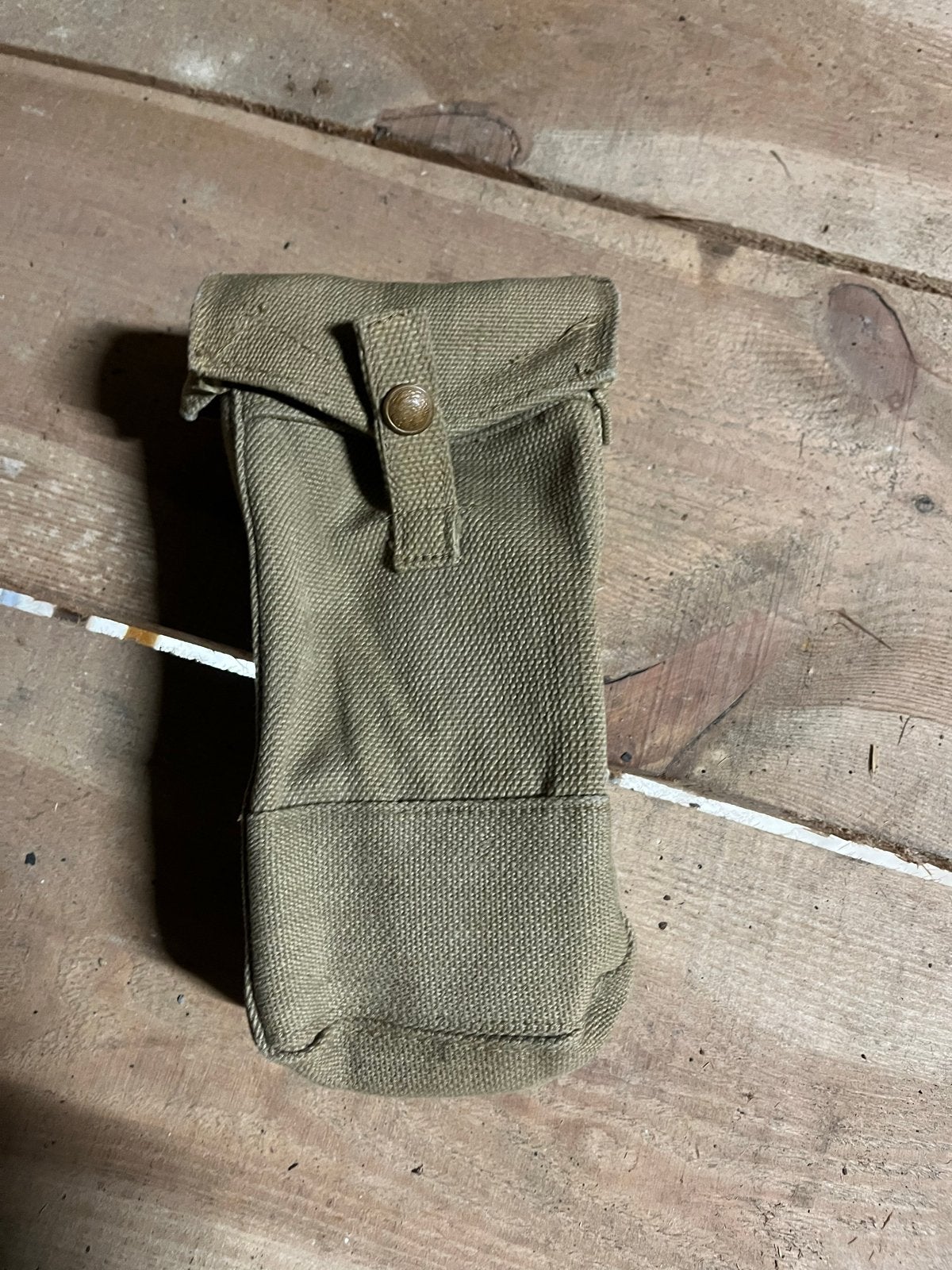 Bren gun pouch 1941 gedateerd - ideaal voor diorama, Verzamelen, Ophalen of Verzenden, Landmacht, Engeland, Overige typen