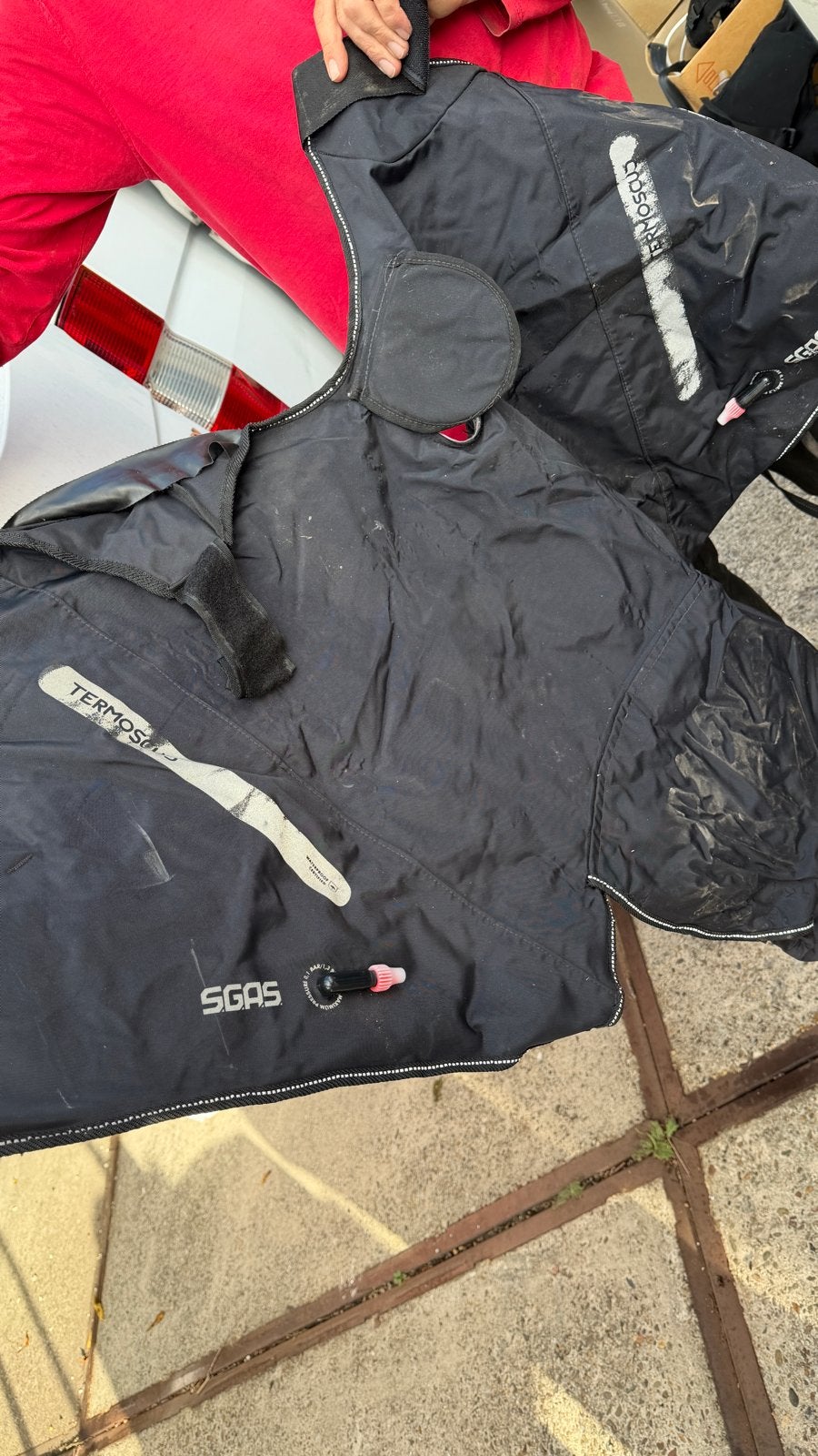 Termoscud beenkleed voor scooter/motor, Motoren, Ophalen, Gebruikt