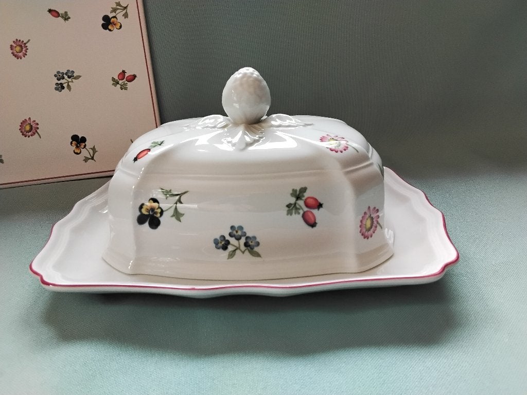Botervloot Villeroy & Boch Petite Fleur, Verzenden, Zo goed als nieuw, Overige stijlen, Porselein