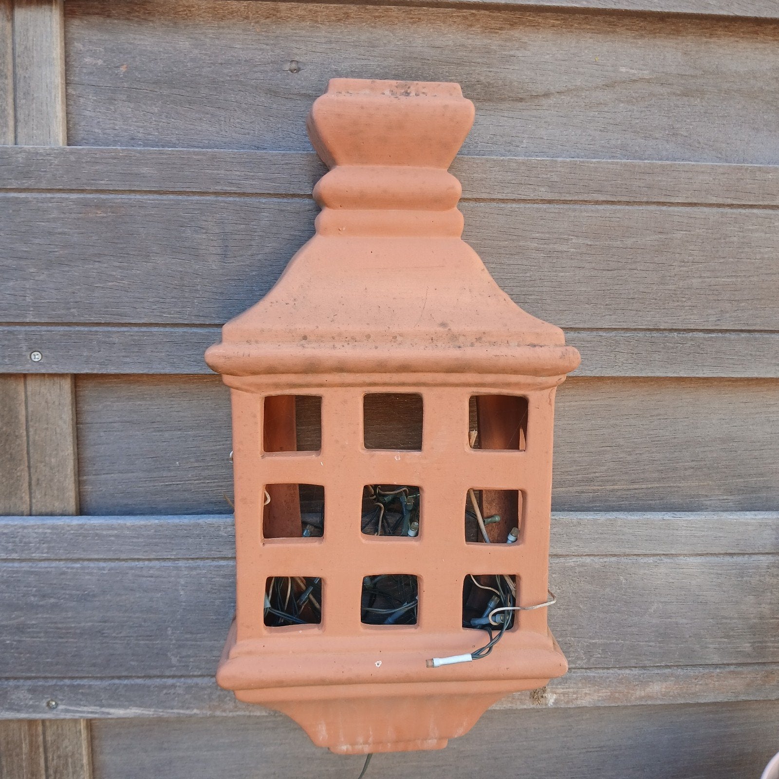 Terracotta wandhanger tuin, Tuin en Terras, Ophalen of Verzenden, Gebruikt