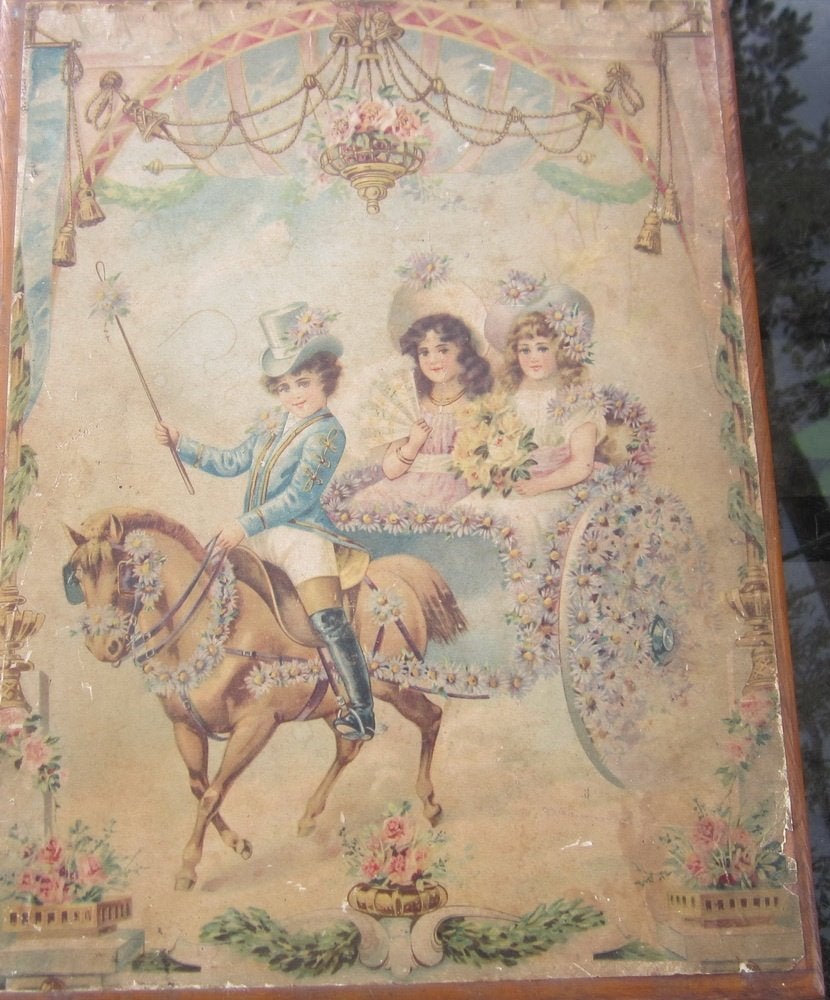 Antieke houten blokpuzzel, kinderen, Victoriaans ca 1880, Antiek en Kunst, Verzenden