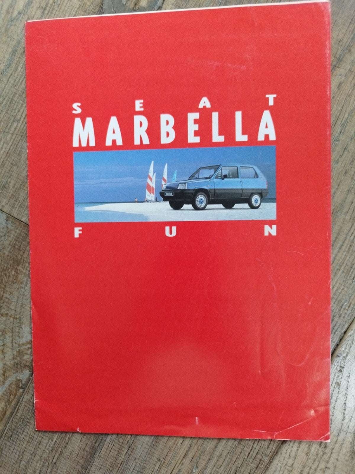 SEAT Marbella Fun brochure uit 1986 - 6 pagina's, Seat, Ophalen of Verzenden, Zo goed als nieuw, Overige merken
