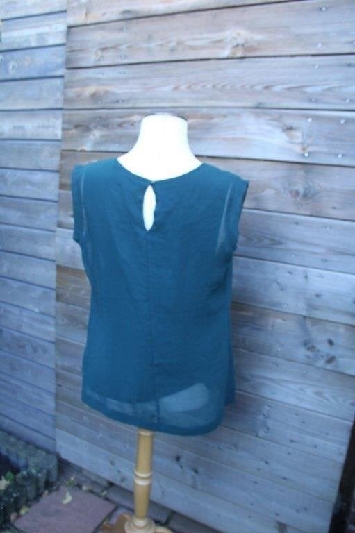 Top donkergroen Opus mt 38 Vaste prijs, Kleding | Dames, Tops, Maat 38/40 (M), Ophalen of Verzenden, Zo goed als nieuw, Korte mouw