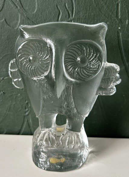Kosta Boda uil Zoo serie Bertil Vallien 1970's, Ophalen of Verzenden