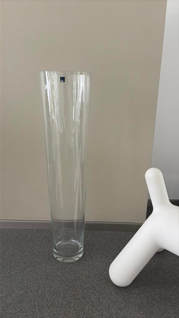 Twee hoge glazen Leonardo vazen, Ophalen, Overige kleuren, 75 cm of meer, Glas