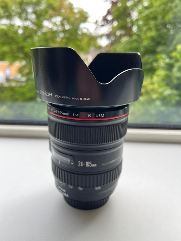 Canon zoom lens EF 24-105 F4, Audio, Tv en Foto, Fotografie | Lenzen en Objectieven, Ophalen of Verzenden, Zo goed als nieuw, Standaardlens