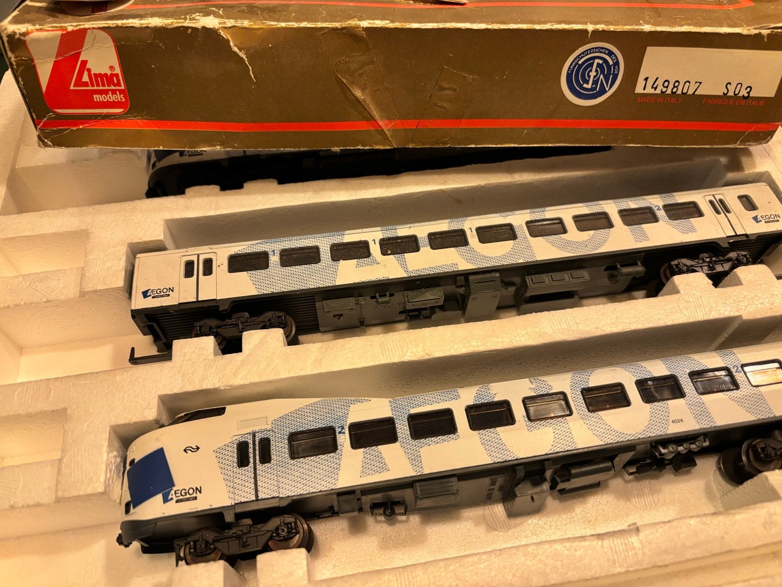 Treinset, wagons en losse rails, Ophalen, Gelijkstroom, Lima, Gebruikt