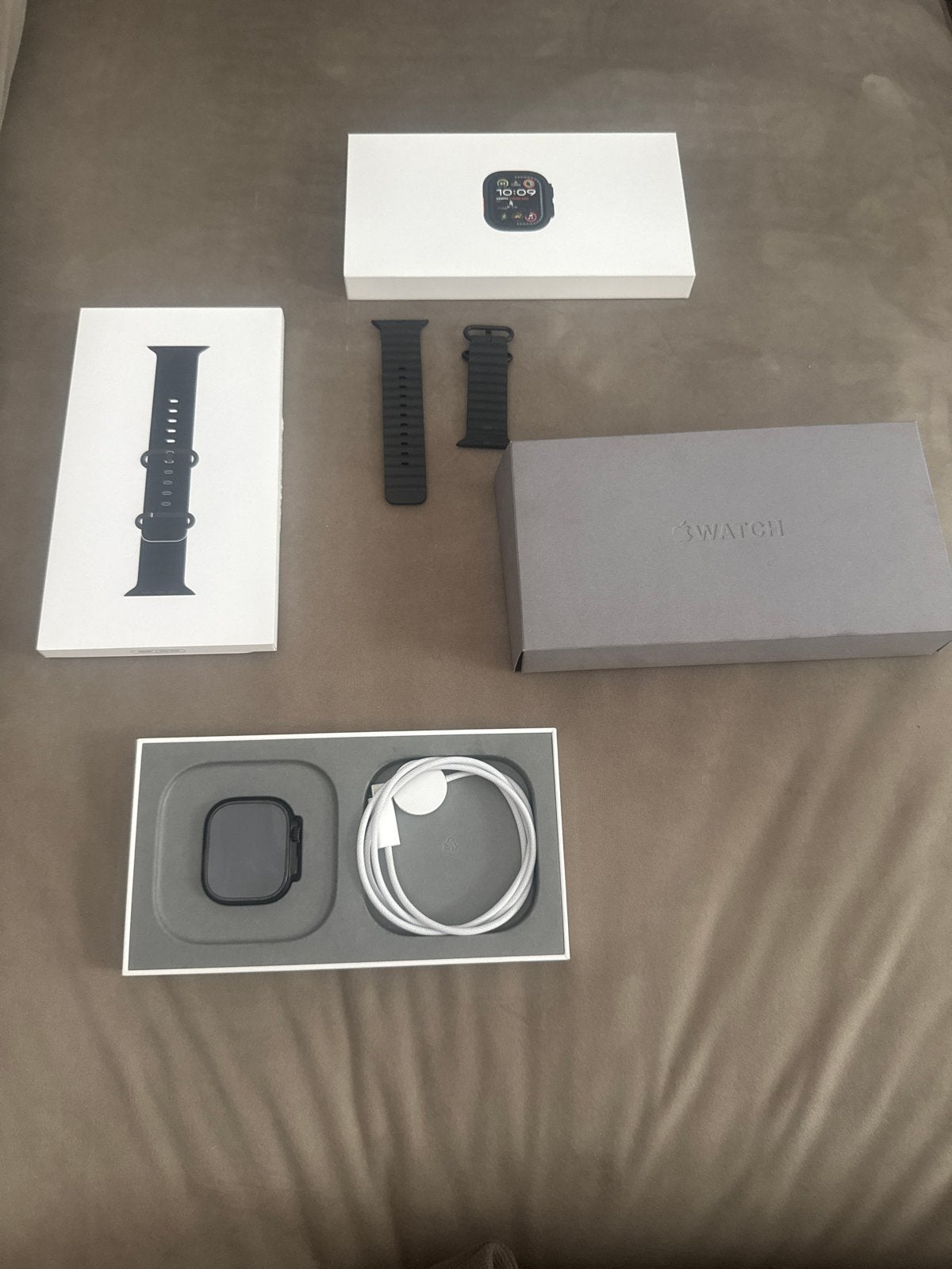 Apple Watch Ultra 2 49mm Black Titanium – Zo goed als nieuw, Ophalen, Afstand, Zwart, IOS