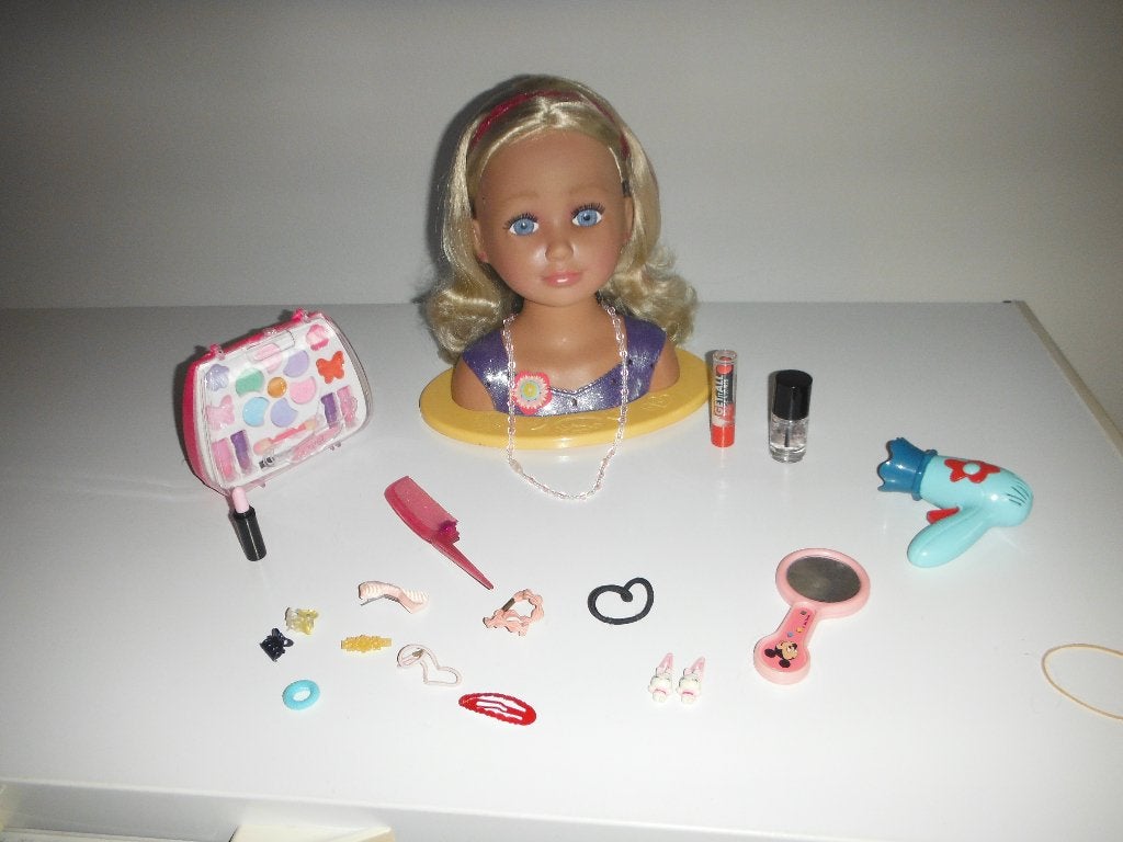 baby born styling hoofd met acc, Ophalen of Verzenden, Zo goed als nieuw, Overige typen