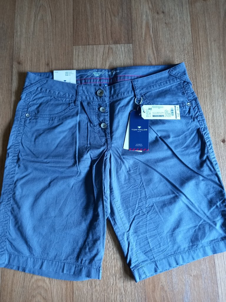 Tom Tailor dames bermuda maat 40., Maat 38/40 (M), Kort, Blauw, Zo goed als nieuw