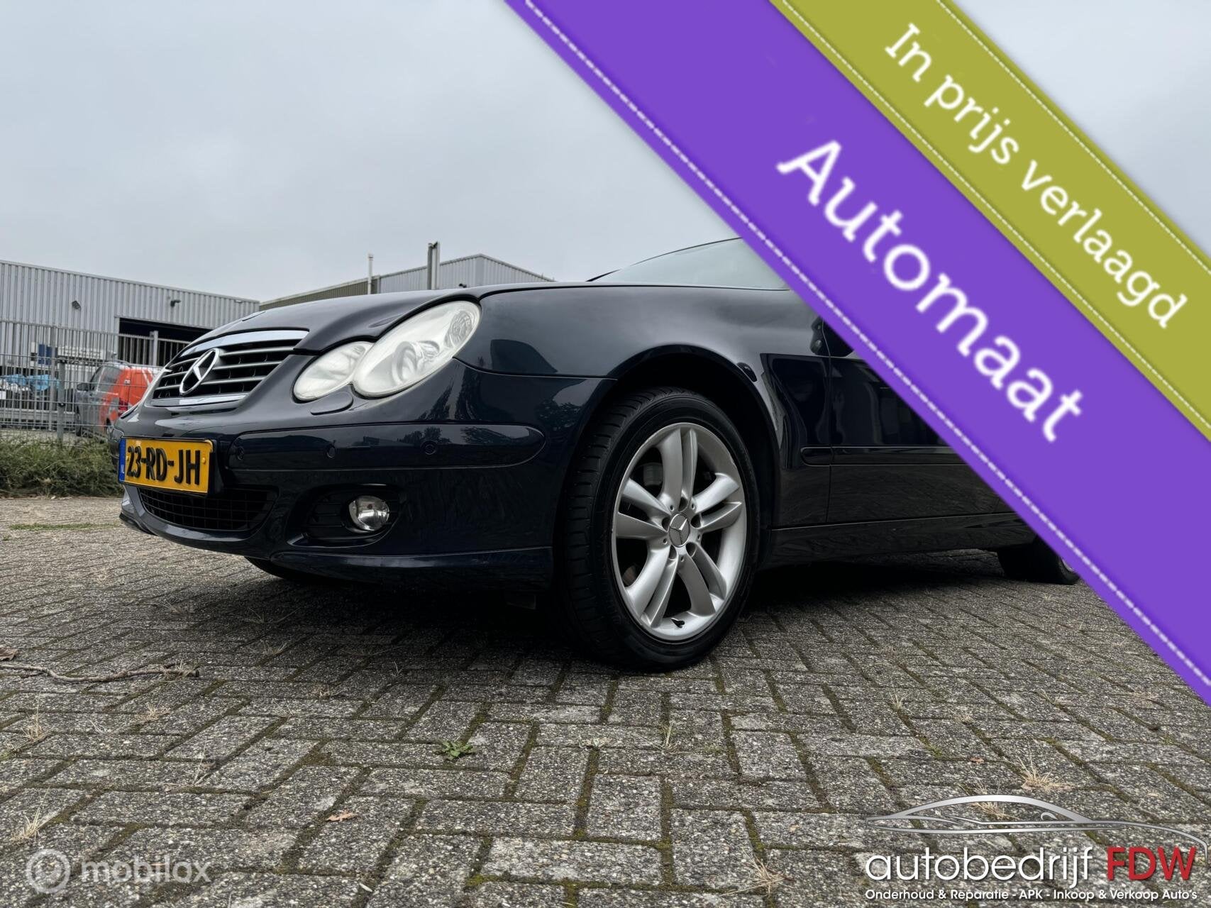 Mercedes C-klasse Sportcoupé 230 K., Auto's, Automaat, Parkeersensor, Achterwielaandrijving, Gebruikt