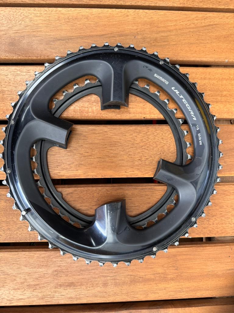 Shimano 10/11/12s kettingbladen cassettes cranksets, etc., Crankstel of Pedalen, Kinderfiets, Ophalen of Verzenden, Zo goed als nieuw