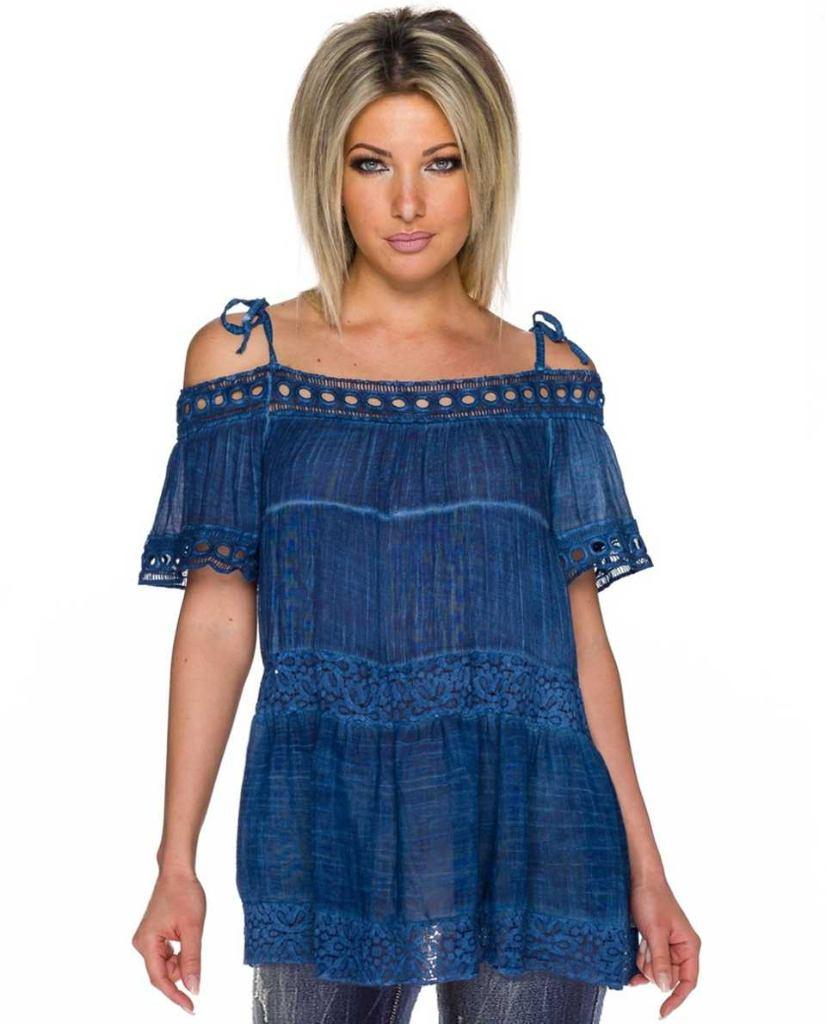 NIEUW Shirt / blouse, donkerblauw, 1 maat 36/42, Kleding | Dames, Maat 38/40 (M), Blauw, Nieuw, Ophalen of Verzenden