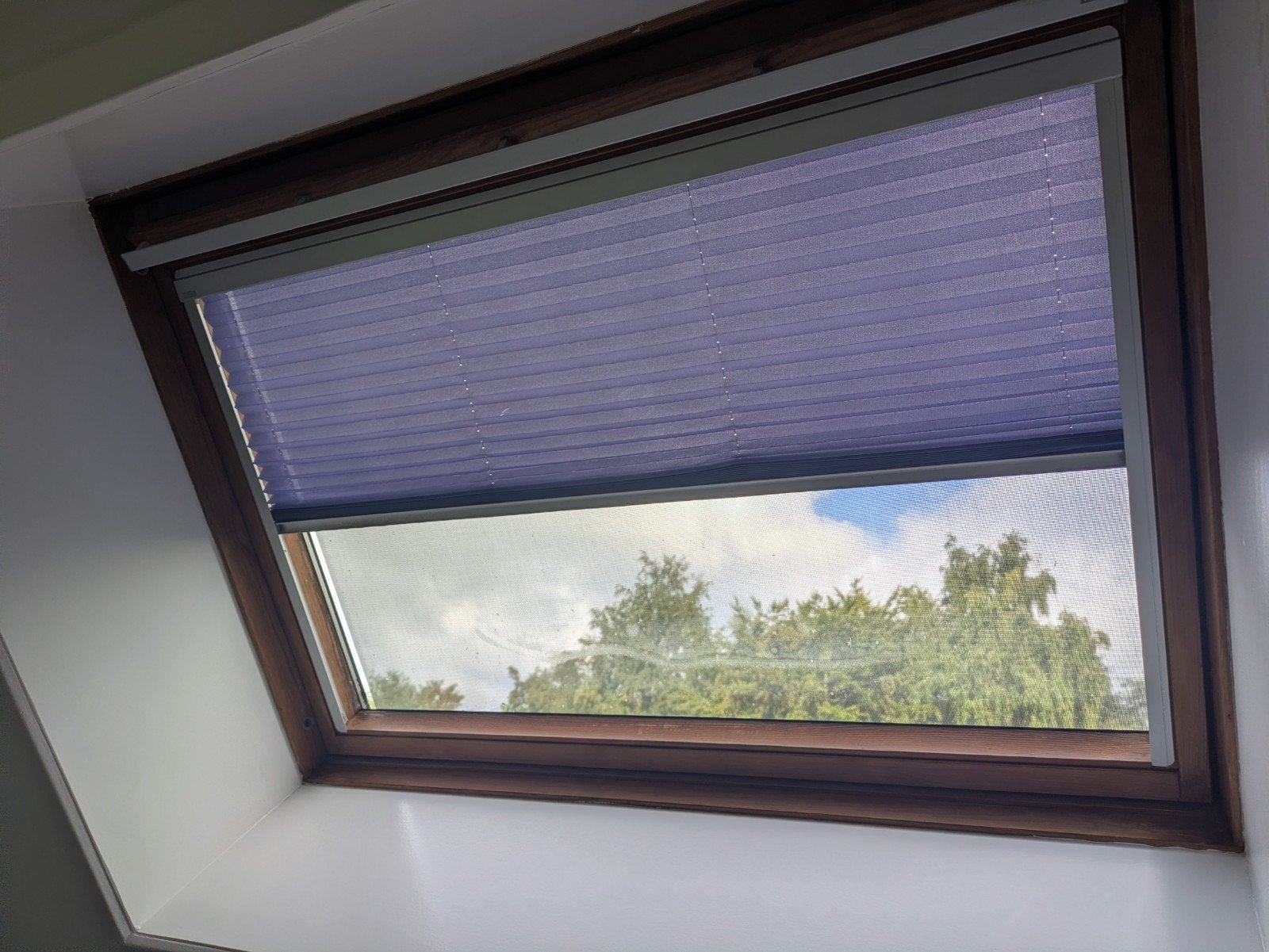 Velux GGL 804 Plisségordijn, Huis en Inrichting, Ophalen, Gebruikt, Grijs, Plisségordijn