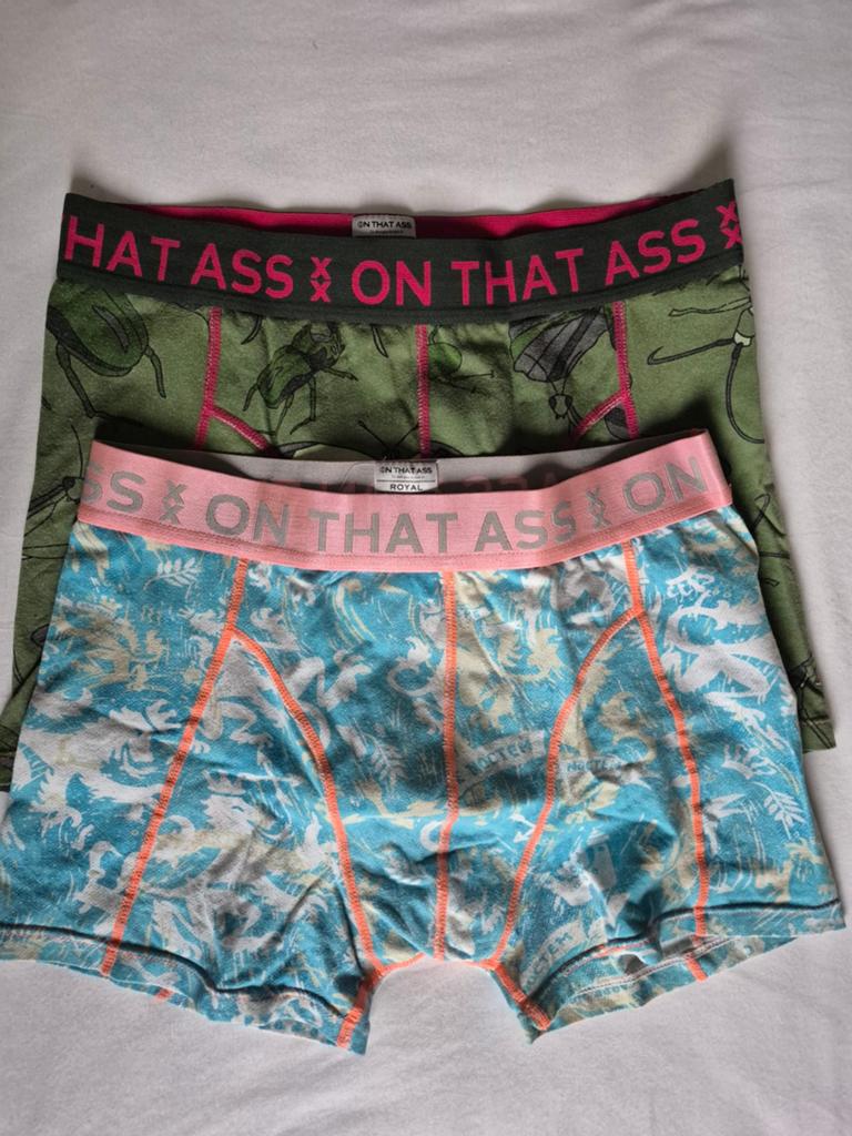 On That Ass Boxers maat M - Set van 2, Kleding | Heren, Ondergoed, Ophalen of Verzenden, Groen, On That Ass, Boxer