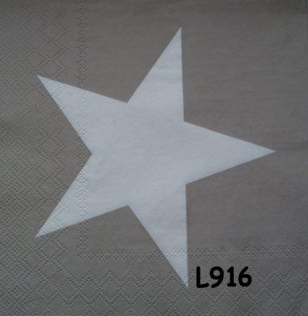 Servetten decoupage/bullet journal - ster L916, Verzenden, Nieuw