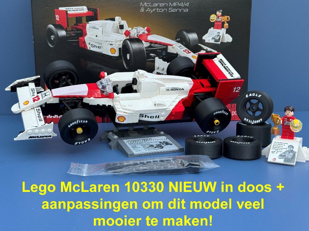 LEGO McLaren set (10330) + brede wielen + extra onderdelen, Inclusief accessoires, Lego, Nieuw, Ophalen of Verzenden