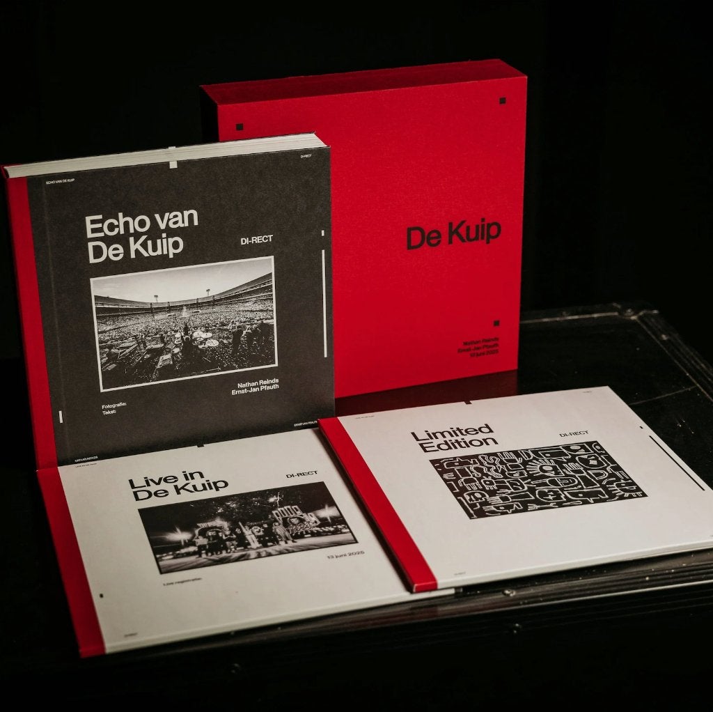 Vinyl 2LP +2 Cd + Boek BoxSet Di-Rect De Kuip Live NIEUW, Cd's en Dvd's, Vinyl | Pop, Inclusief boekje, Ophalen of Verzenden, Nieuw in verpakking